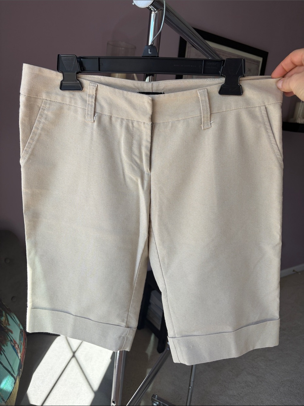 Forever 21 Beige Chino Bermuda Shorts